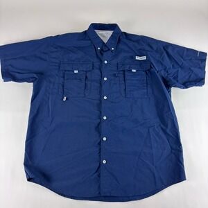 Columbia PFG Tamiami Shirt Mens Large Omni-Shade Performance Fishing Gear